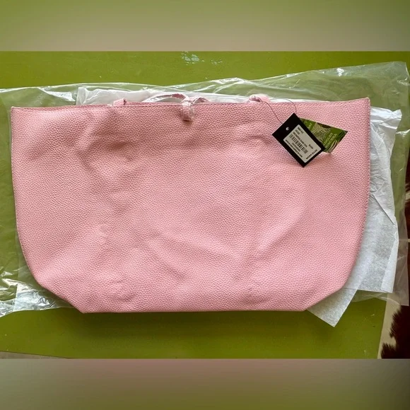 Badgley Mischka Pink Decorative Chain Tote Bag NWT - Picture 2 of 8